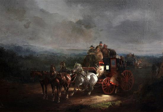 Charles Cooper Henderson (1803-1877) The Night Drag 20.5 x 29in.